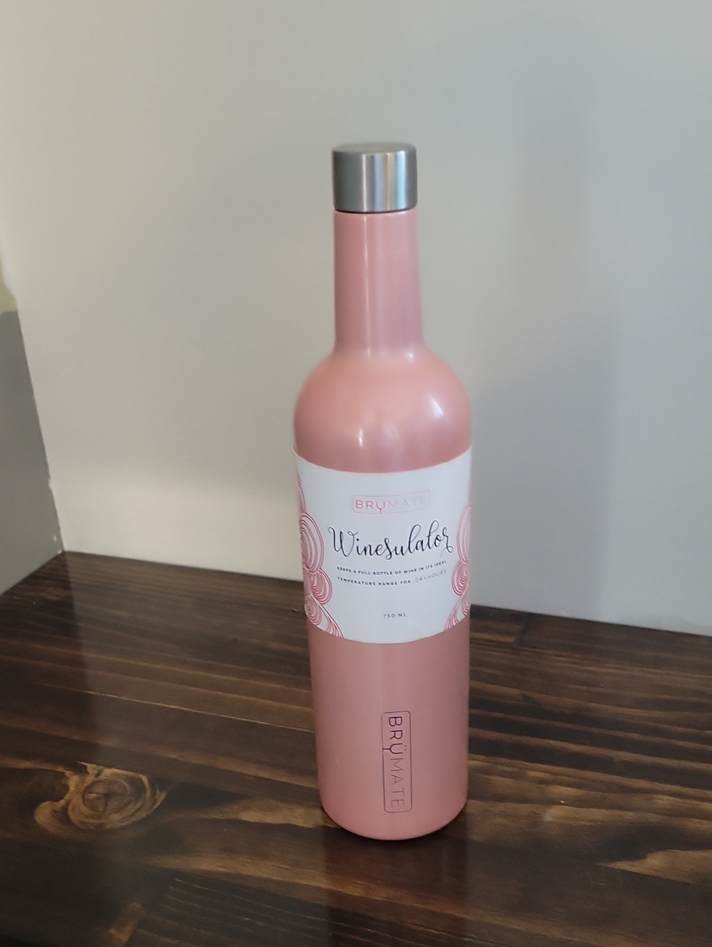 Brumate Winesulator Insulated Bottle - Pink